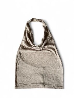 Cowl Neck Halter Crop Top